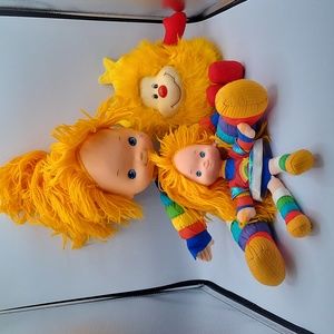 Vintage Hallmark Cards Hasbro Rainbow Brite Dolls & OJ Orange Sprite